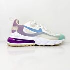 Nike Womens Air Max 270 React AT6174-102 White Running Shoes Sneakers Size 7