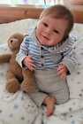 New Listing18 Inch Sweet Smile Reborn Baby Dolls Boy Realistic Newborn Doll with Cloth Body
