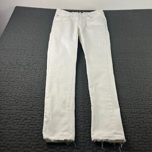 Purple Brand Jeans Mens Size 33 (32x32) White P001 Slim Tapered Denim
