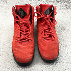 NIKE LeBron 11 NSW Lifestyle Red Suede Leather Basketball Shoe Sneakers Size 9