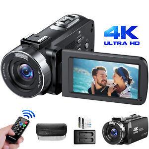 Video Camera Camcorder 4K 30FPS 42MP 270° Rotation Screen Youtube live streaming