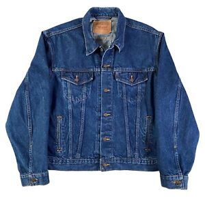 Vintage Levis Denim Jacket Mens 46 Blue Jean Type 3 Trucker 70506-0216 USA Made