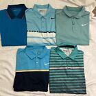 Lot of 5 Nike Dri-Fit Golf Polo Shirts Men's Size Large Activewear Performance