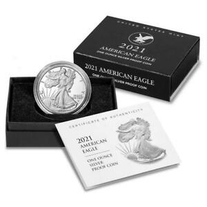 One 2021-W Uncirculated American Silver Eagle Type2 in OGP (Stock #: KD270)