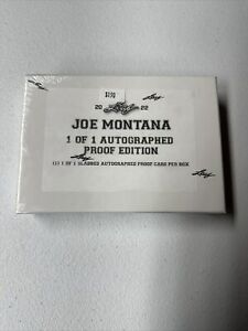 2022 Leaf Joe Montana Autographed 1/1 PROOF Hobby Sealed Box Auto *BEST PRICE*