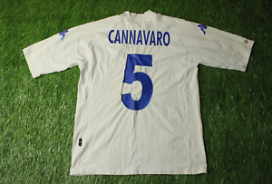 ITALY TEAM CANNAVARO 2000/2001 FOOTBALL SHIRT JERSEY AWAY KAPPA ORIGINAL SIZE XL