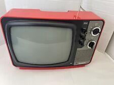1970s Vintage Panasonic TR-622 Black-and-White TV Television RED Retro With Box