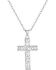 Montana Silversmiths Women's Heartfelt Faith Cross Necklace  Silver