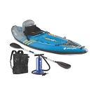 Sevylor QuickPak K1 1-Person Inflatable Kayak, Kayak Folds into Backpack with...