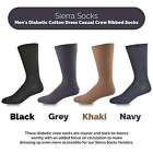 Men's Diabetic Crew Socks in Combed Cotton (3 Pair and 4 Pair Packs)