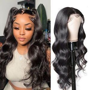 urno ble 13x4 Body Wave Lace Front Wigs Human Hair Pre Plucked with Baby Hair...