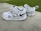 Nike Free Run 2 White Toddler Sneakers-Size 5C