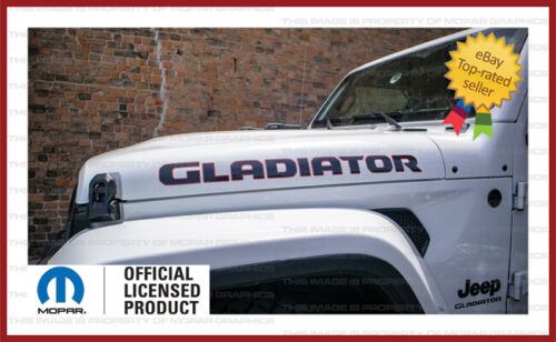 (2x) Jeep GLADIATOR Hood Vinyl Decals Graphics Stickers JT 2019 - 2024 FJ3G0 (For: Jeep Gladiator)