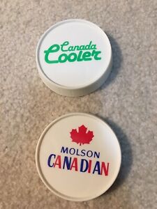 Molson Canadian Canada Cooler Beer Bottle Opener Cap Shape Fridge Magnet 1984