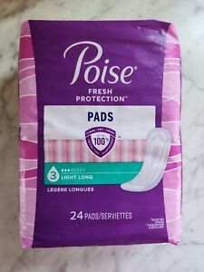 POISE Pads Fresh Protection Light Long NEW