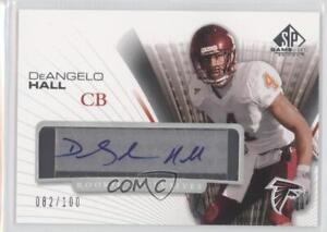 2004 SP Game Used Edition Exclusives /100 DeAngelo Hall #RE-DH Rookie Auto RC