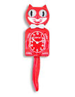 Original Kit Cat Clock Klock in Scarlet Red Rolling Eyes Wagging Tail 15.5″ high