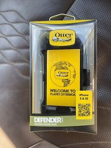 Otter Box Defender Series Black Phone Case Iphone 5/5S Belt Clip Open Box