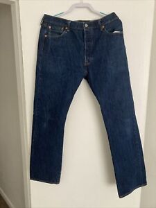 Levis 501 Jeans Mens 36x32  Straight Leg Regular Fit Blue