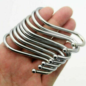 8PCS Stainless Steel S Hooks Kitchen Meat Pan Utensil Clothes Hanger Hanging US