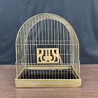 VINTAGE VICTORIAN STYLE ART DECO HENDRYX HANGING METAL WIRE DOME BIRD CAGE