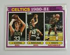 1980-81 Topps Basketball Larry Bird, Celtics Leaders, #45