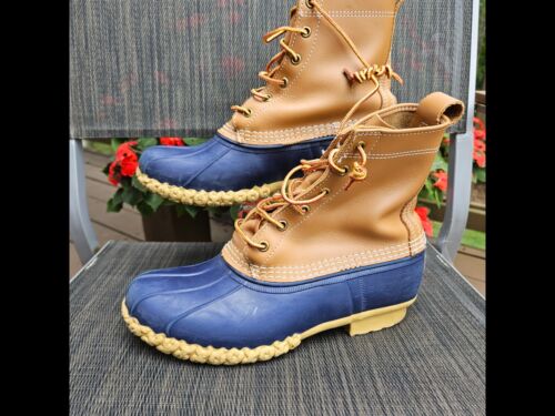 L.L. Bean Women's Size 11 Original Duck Boots For Rain -BEAN BOOT- 8 Inch Tall