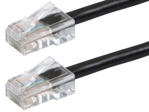 Monoprice Cat6 Ethernet Patch Cable - 1 Feet - Black, RJ45, 550Mhz, UTP, 24AWG
