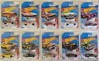 Hot Wheels HW Flames Lot of 10/10 with Super Treasure Hunt 65 Ford Galaxie!