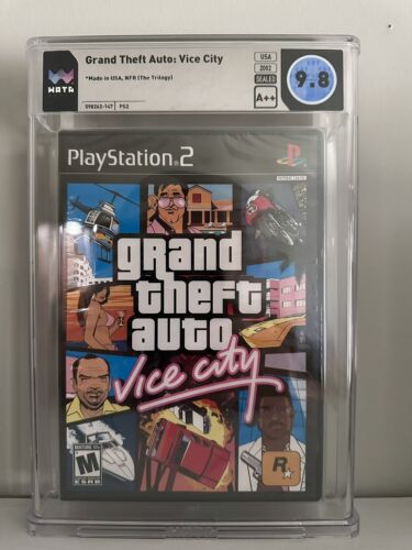 Grand Theft Auto Vice City Sony PlayStation 2 PS2 GTA Sealed Graded WATA 9.8 A++