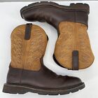 ARIAT Men Size 11 Workhog Boots Leather Waterproof Western Square Brown 10020883