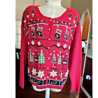 carly st. claire vintage christmas sweater XL
