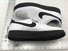 Nike Mens Black White Leather Comfort Lace-Up Low Top Sneaker Shoes Size 11