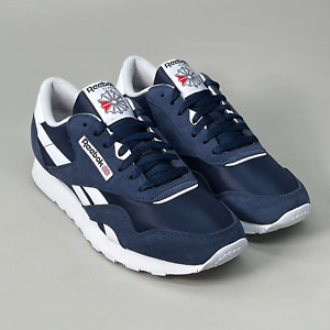 REEBOK Classic Nylon Men's Running Shoes U.S/Sz-11 Blue/White GY7234 (New)