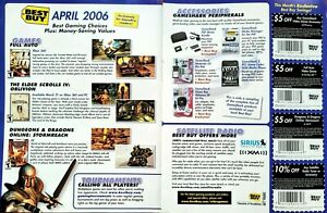 2006 BEST BUY Video Game Coupons Elder Scrolls Dungeons & Dragons = 2pg Print Ad