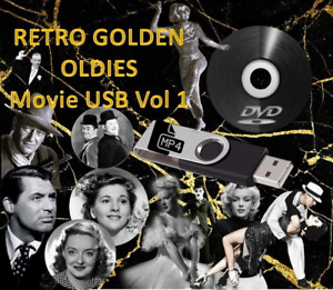 RETRO GOLDEN OLDIES MOVIE COLLECTION USB VOL 1 - 22 Public Domain Movies