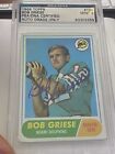 1968 Topps Bob Griese RC Rookie PSA 9 Auto Signed Autographed Card #196 HOF