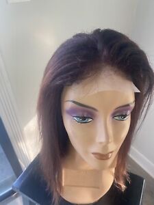 SAMPLE WIG Long Yaki 4x4 Lace Closure Wig Human Hair Handmade