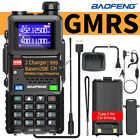 BAOFENG GMRS Repeater Capable Walkie Talkies Long Range GM-5RH Handheld FM Radio