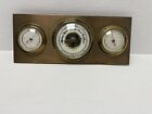 MCM Desktop Weather Station Barometer Thermometer Hygrometer Brass West Germany