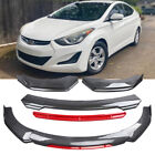 For Hyundai Elantra Car Front Bumper Lip Spoiler Splitter Carbon Fiber Body Kit (For: 2012 Hyundai Elantra)