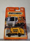 Matchbox Garbage King 2023 Yellow Recycling Truck Gray cab 70 years card