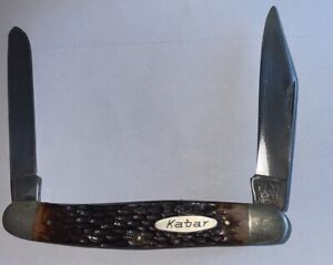 New ListingKNIFE, Vintage, Kabar 1041 Serpentine Stockman, 3 3/4”
