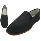Men's Casual Slip On Cotton Shoes Kung Fu Martial Arts - Black Sizes 36 - 48 New