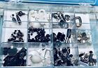Vtg Lot Harvested Black&White Beads-Onyx/Glass/Misc Jewelry Making-Estate Find!