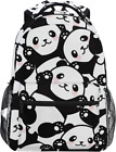 Chinese Panda Durable Backpack College School Book Shoulder Bag for Boys Girls