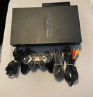 PlayStation 2 PS2 Console Bundle Cables & Controller Tested Works + Ethernet