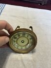 Antique Porcelain Clock Dial / Brass Bezel / Glass parts repair mantle French