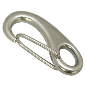 Carabiner Boat Rigging 1,000 Lbs 3-3/4 Inch Stainless Steel 316 Gate Snap Hook