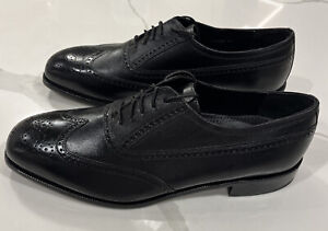 Florsheim Erickson Wingtip Brogue Oxford Black Dress Shoe 17166 Men's 13 D NEW